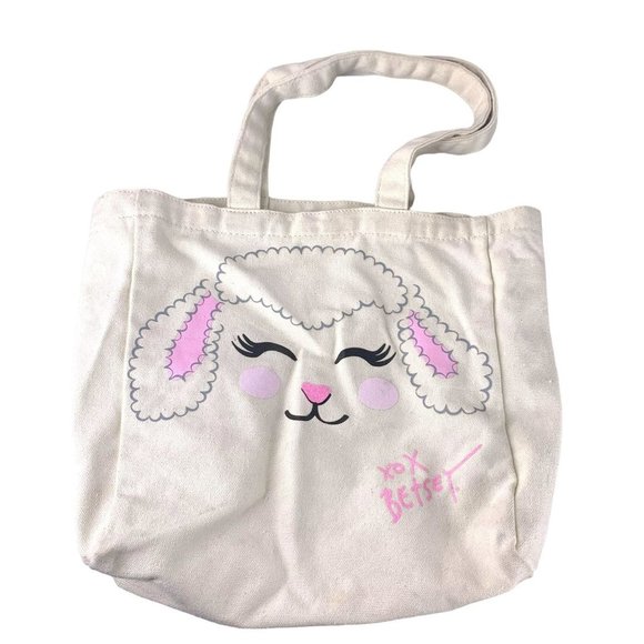 Betsey Johnson Lamb Canvas Tote Bag